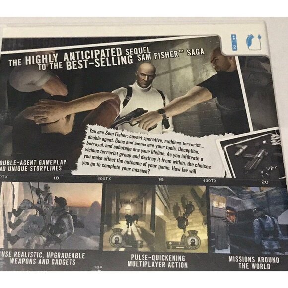 Wii: Splinter Cell Double Agent (Mint) - Picture 3 of 5